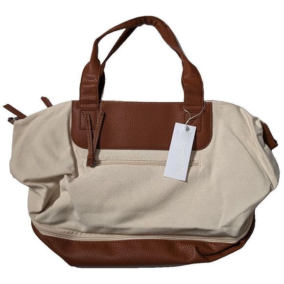 Graf Lantz Carry-On Travel Weekender Tote Bag Tan - Picture 1 of 7